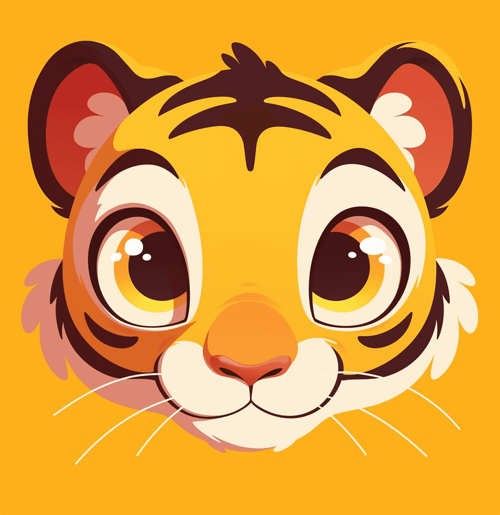 Tiger Bounce original repeating artwork
