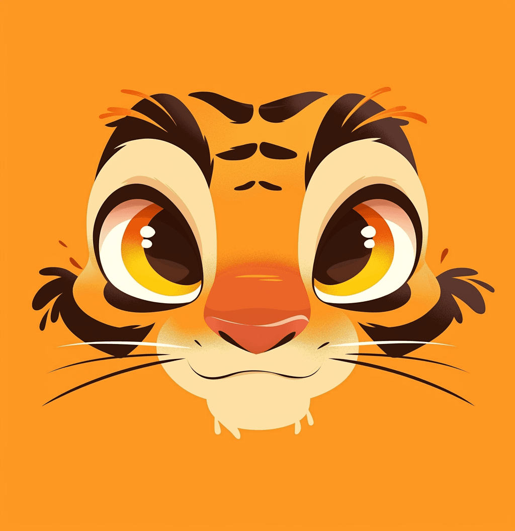 Tiger Golden original repeating artwork