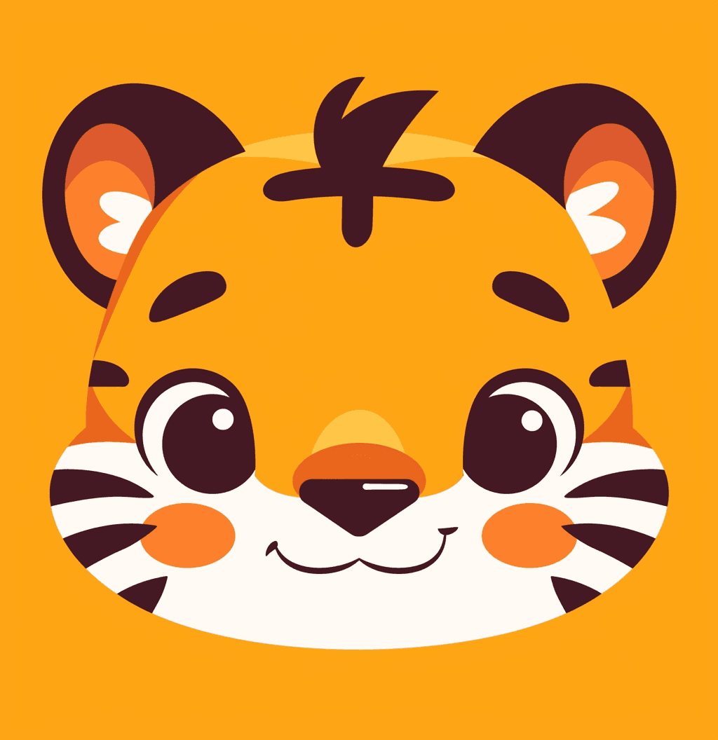 Tiger Spin original repeating artwork