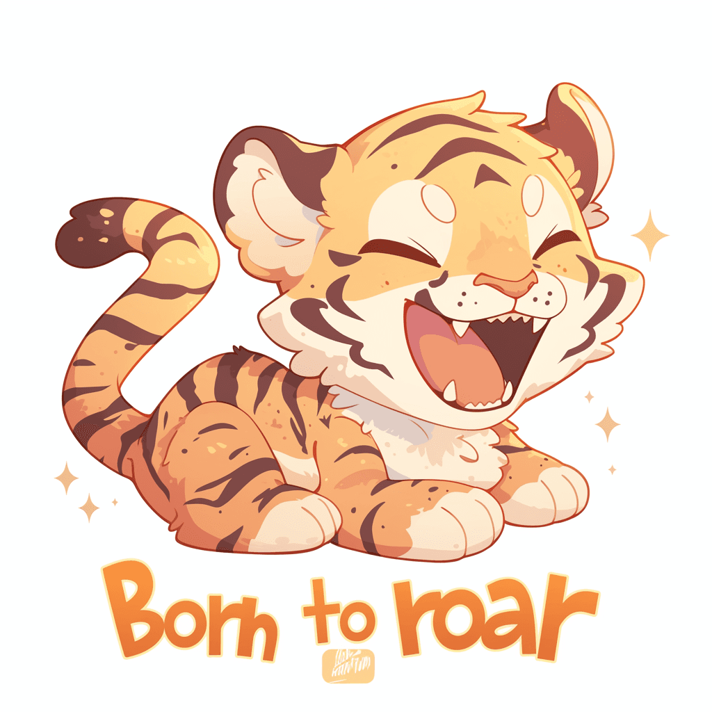 Tiger Boulevard original repeating artwork