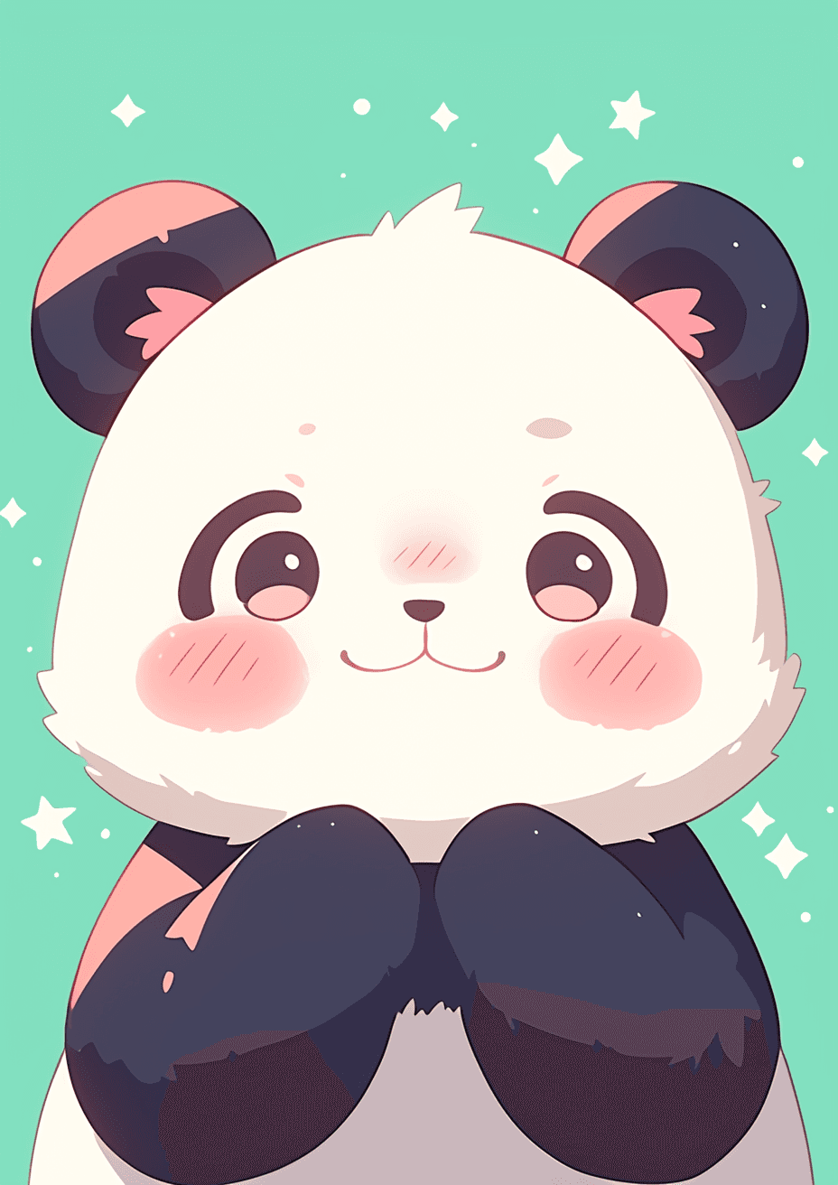 Panda Seek original repeating artwork