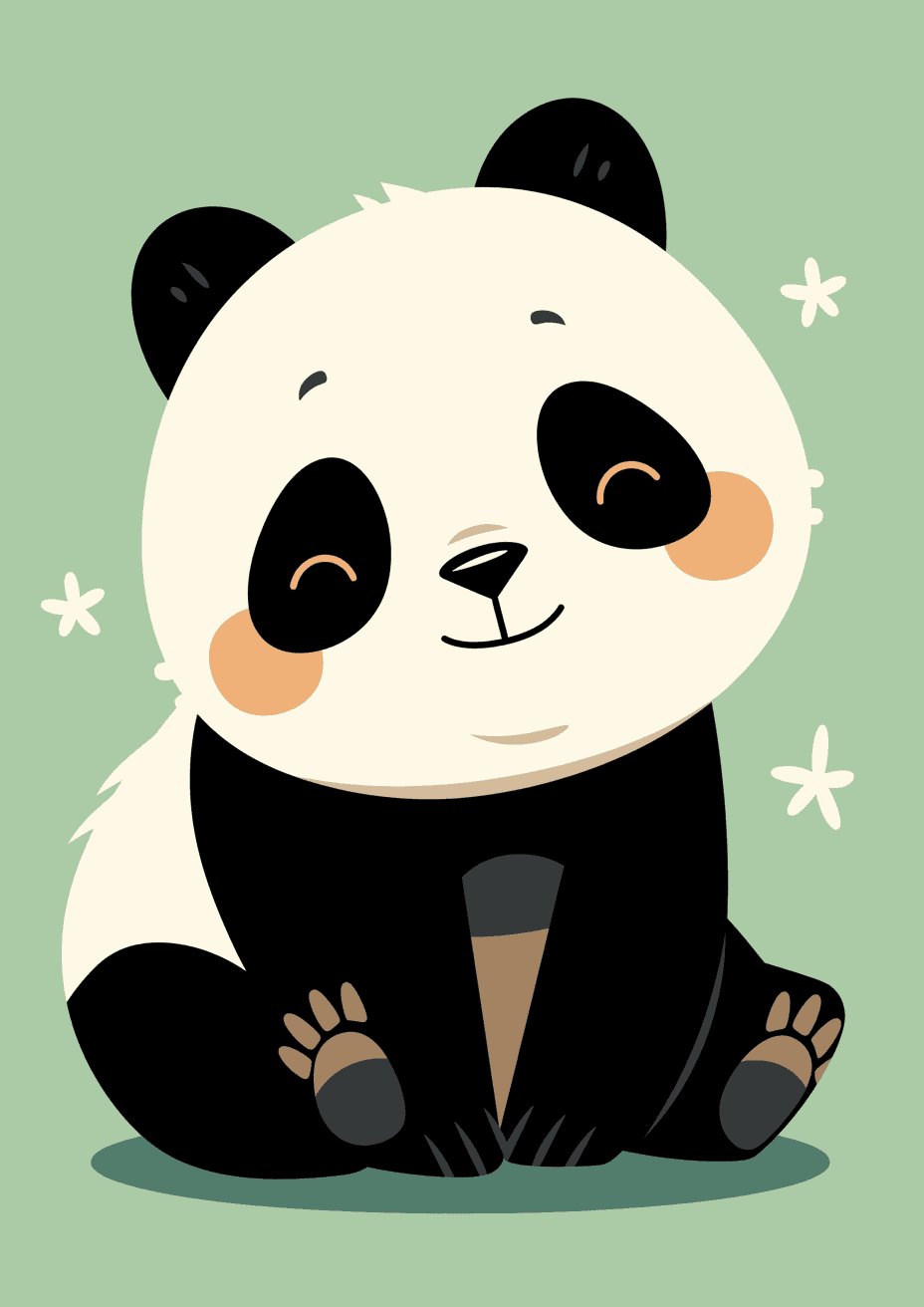 Panda Twilight original repeating artwork