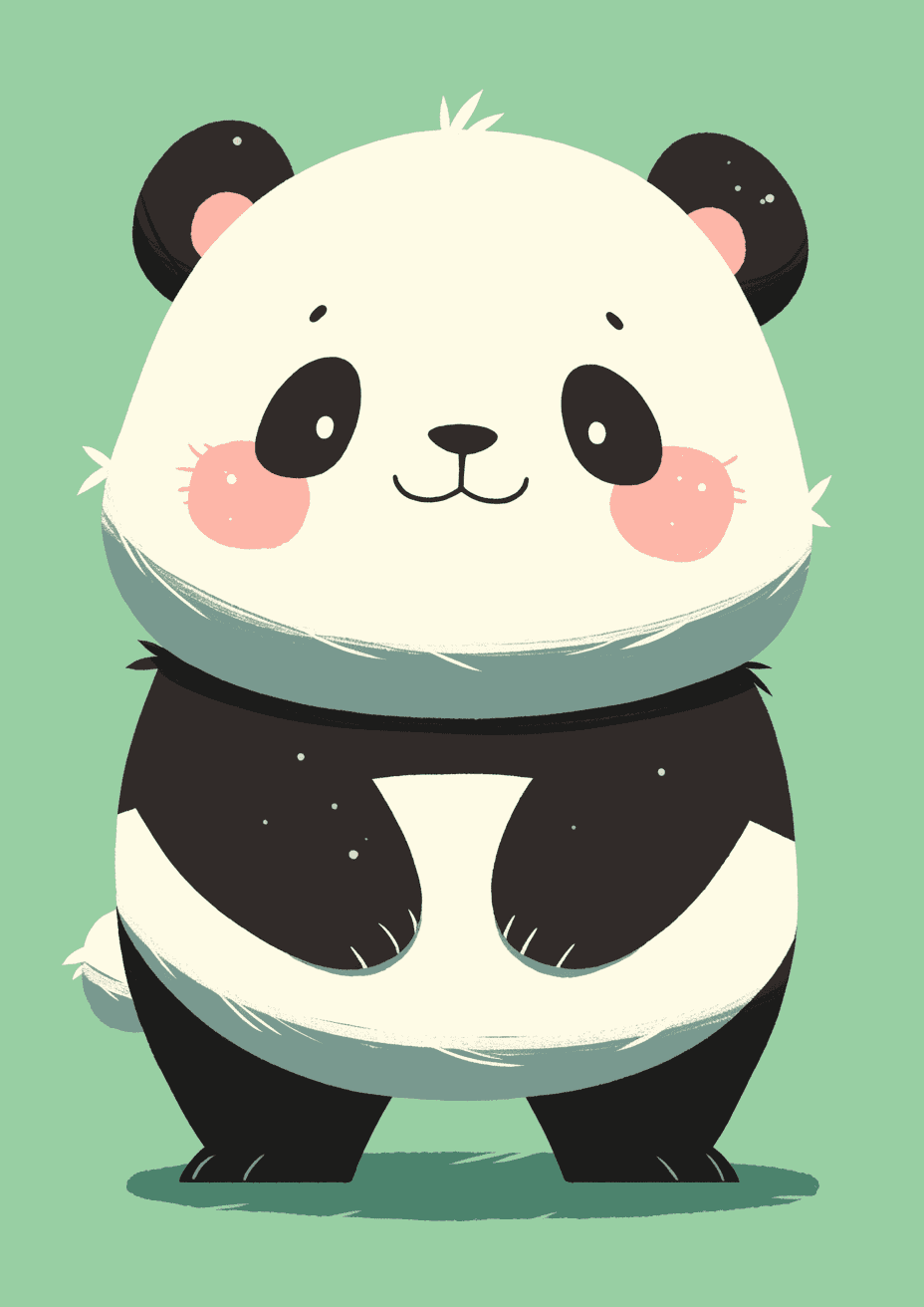 Panda Glide original repeating artwork