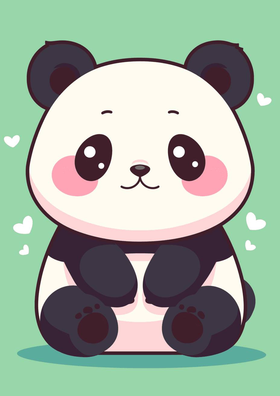 Panda Ivory original repeating artwork