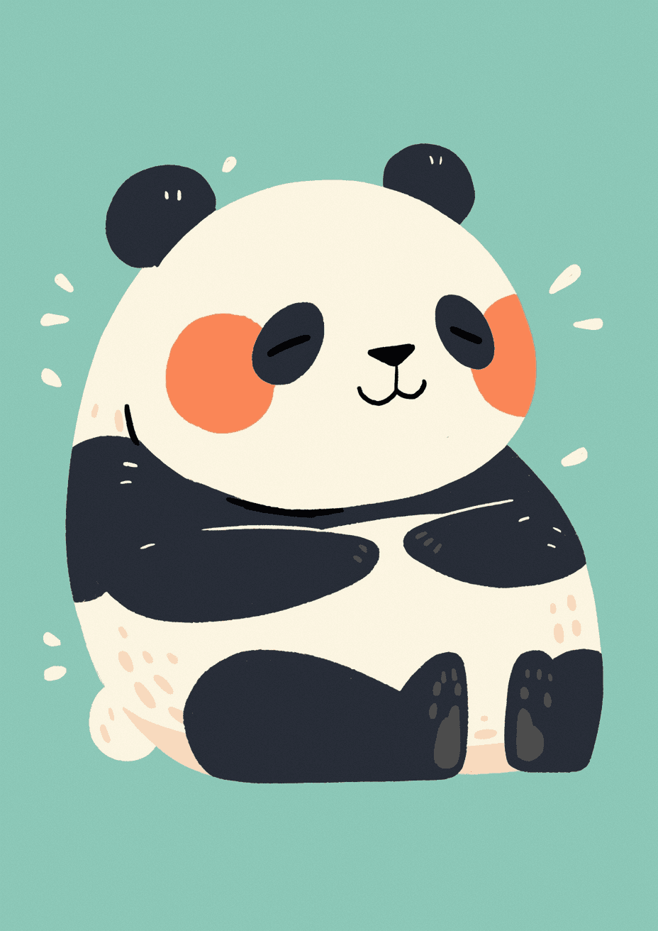 Panda Go original repeating artwork