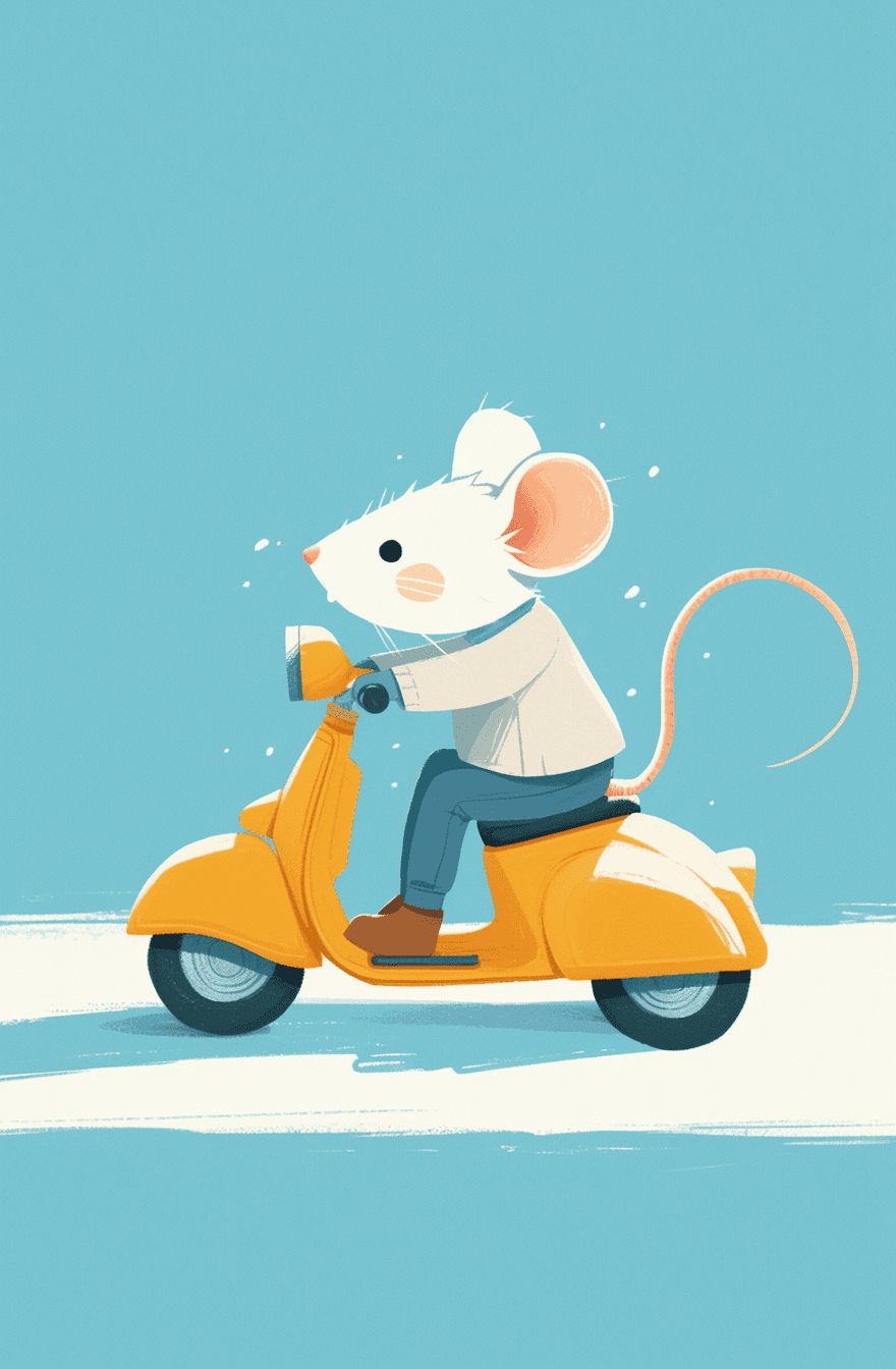 Mouse Spin original repeating artwork