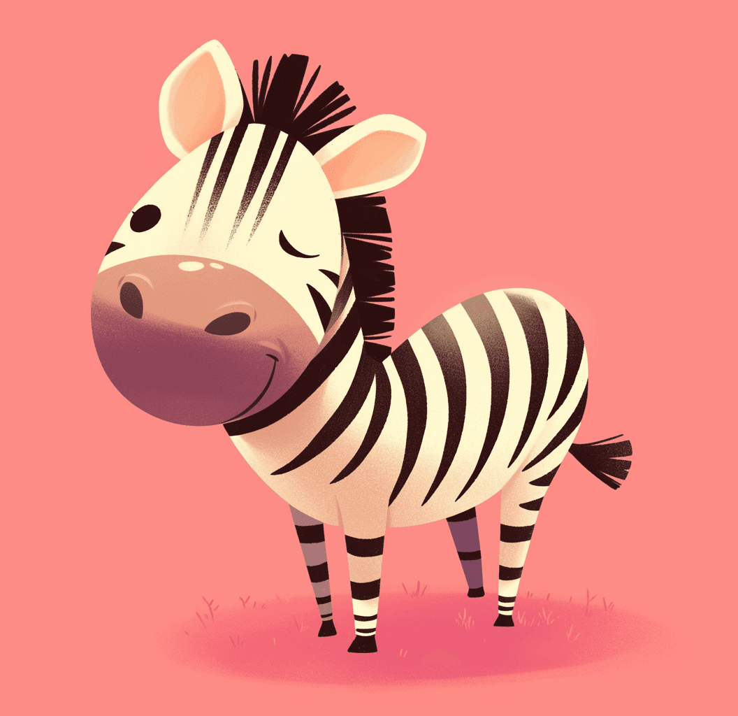 Zebra Snap original repeating artwork
