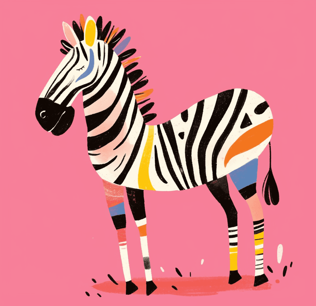 Zebra Sprint original repeating artwork