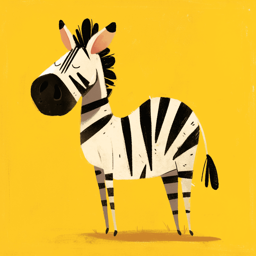 Zebra Glow original repeating artwork