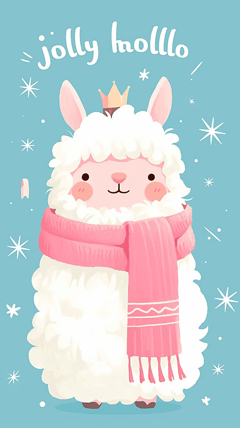 Sheep Duo original repeating artwork
