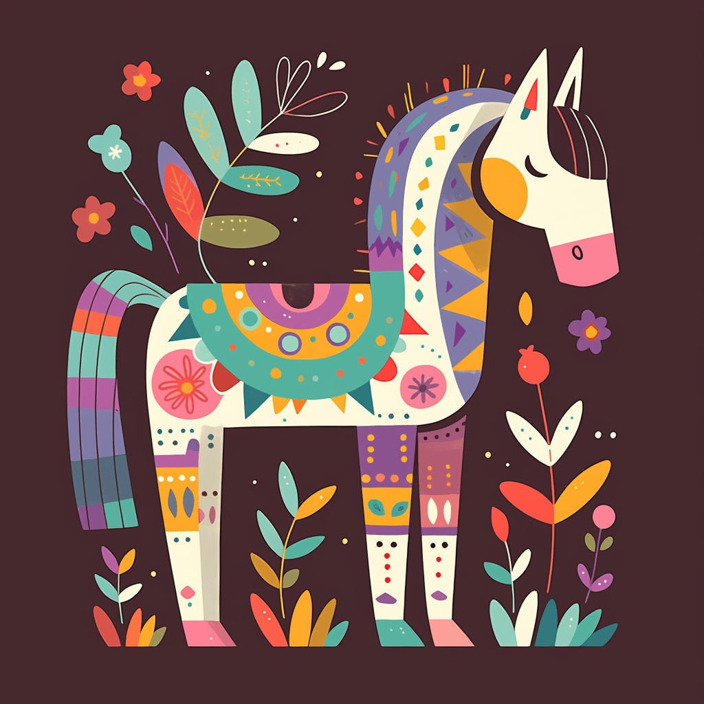 Horse Tint original repeating artwork
