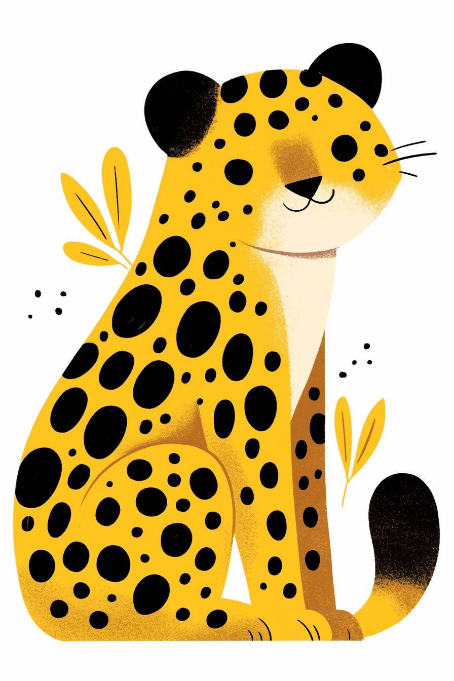 Leopard 002 original repeating artwork