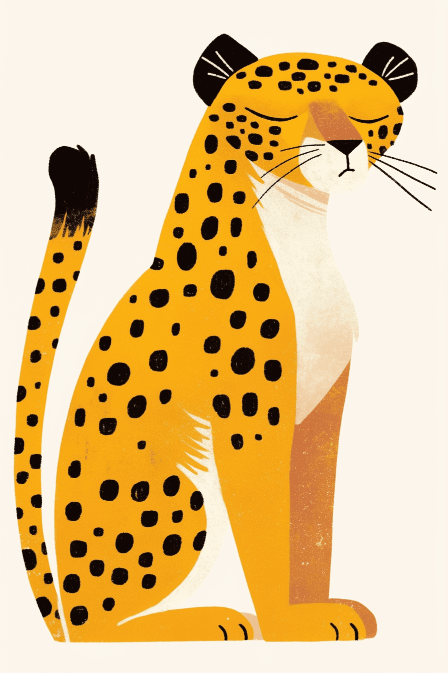 Leopard 004 original repeating artwork