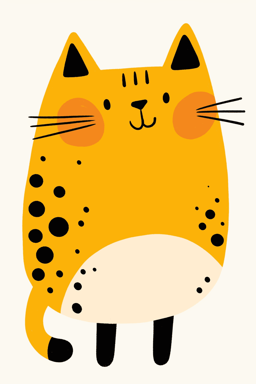 Cat 359 original repeating artwork