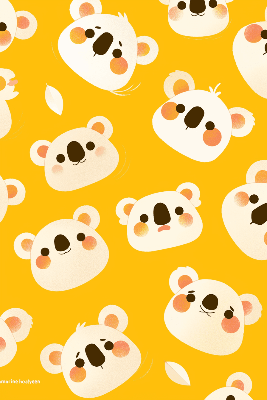 Raccoon Pals original repeating artwork