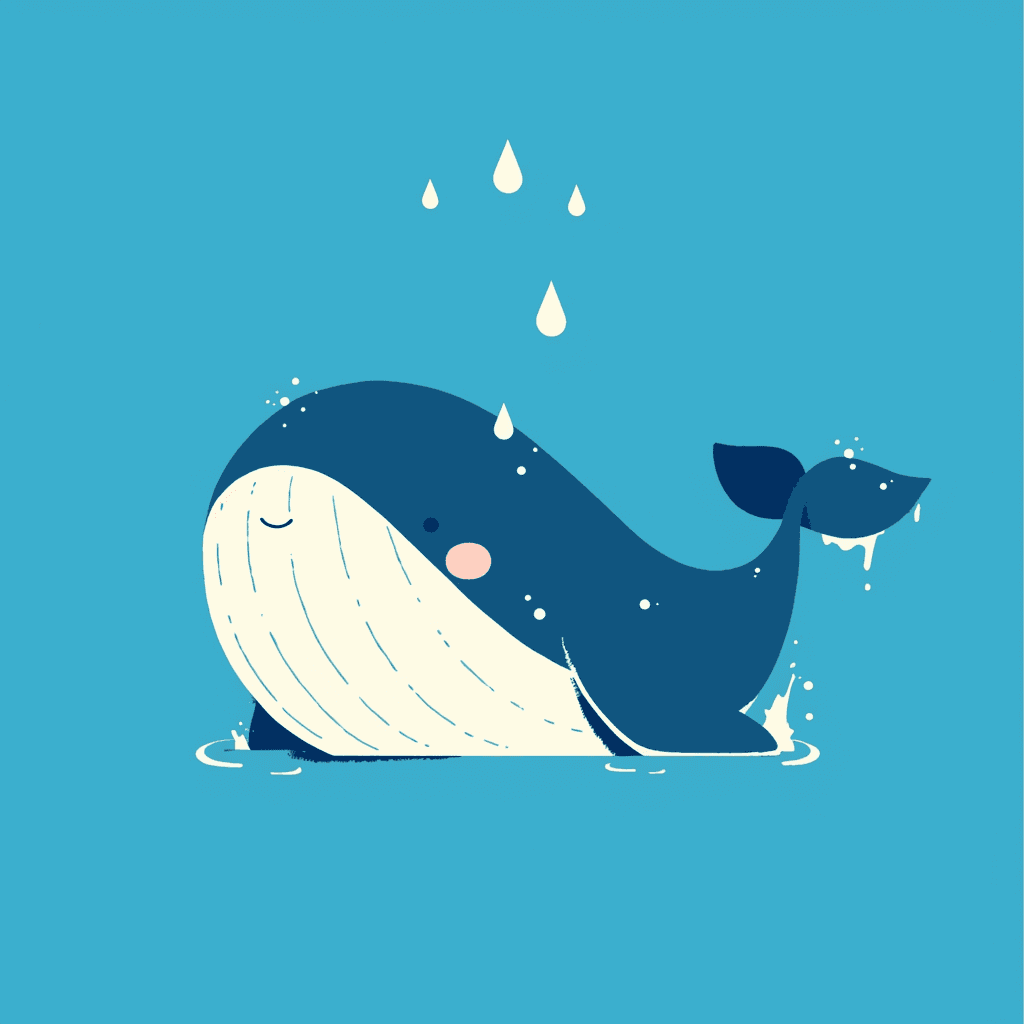 Dolphin Loop original repeating artwork