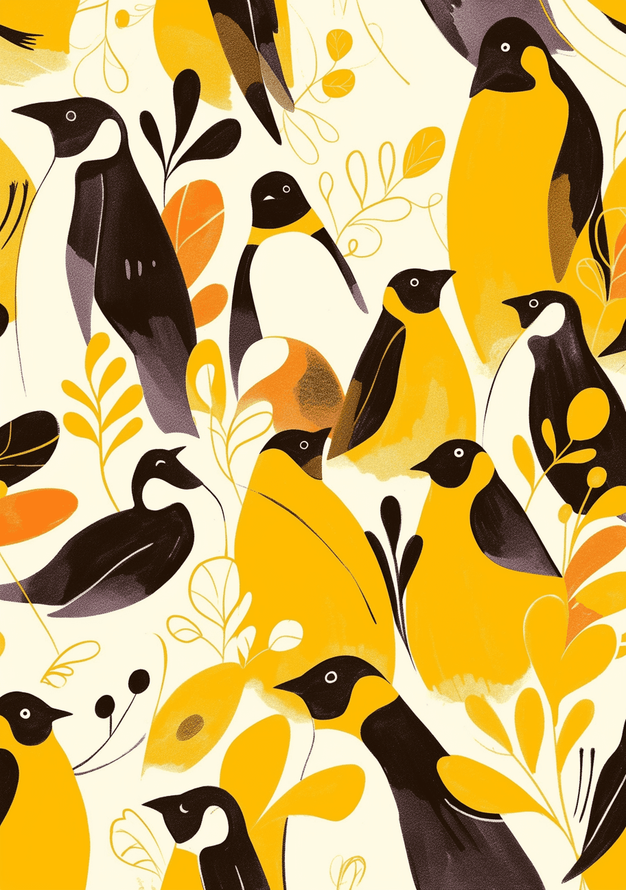 Penguin 023 original repeating artwork