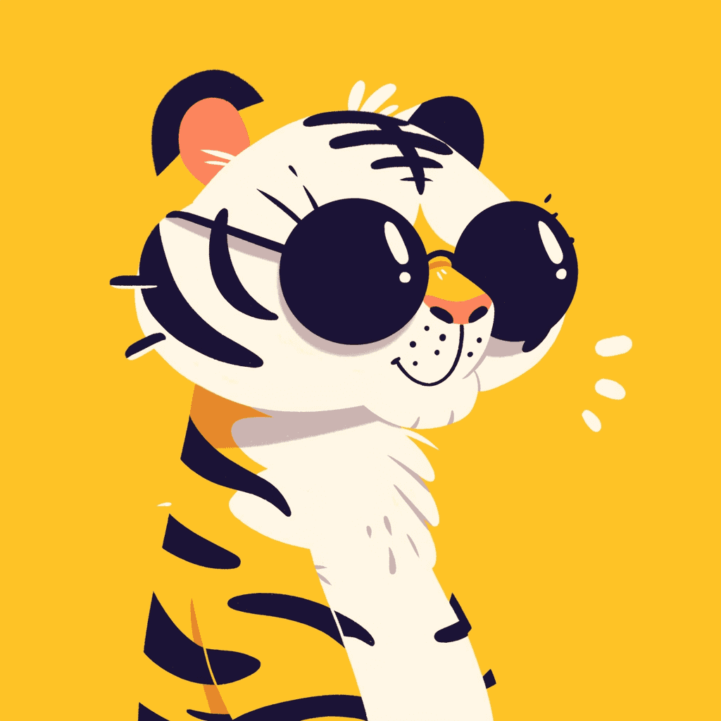 Tiger North original repeating artwork
