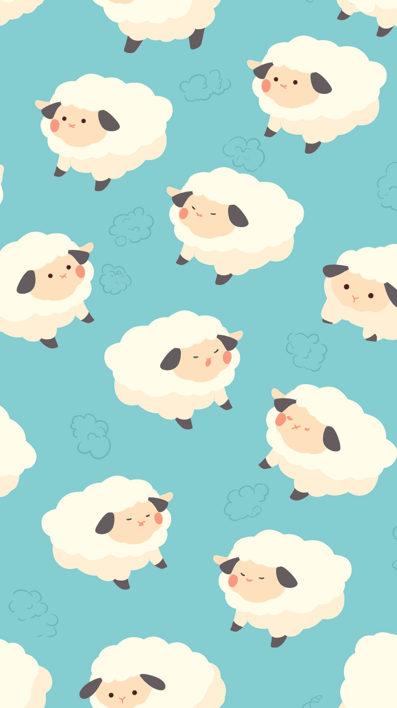 Sheep 003 original repeating artwork