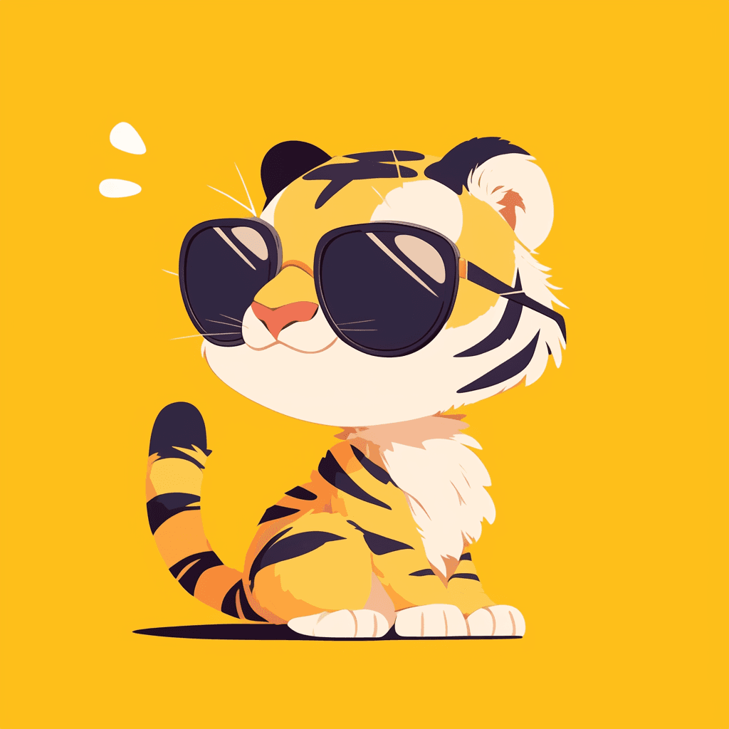 Tiger Snap original repeating artwork