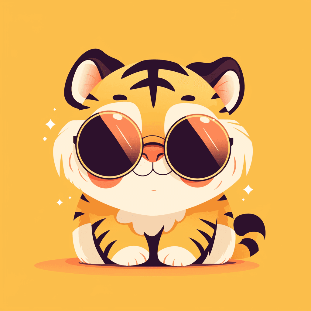 Tiger Wander original repeating artwork