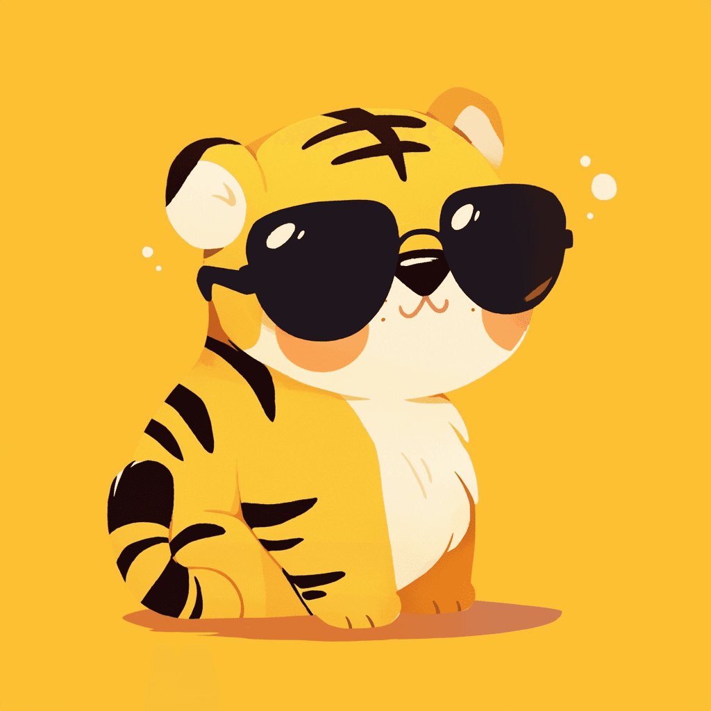 Tiger Route original repeating artwork