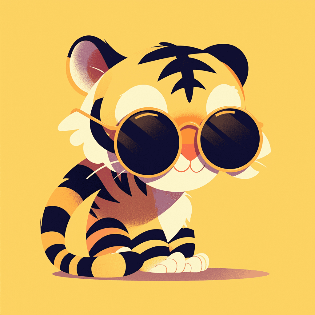 Tiger Mark original repeating artwork