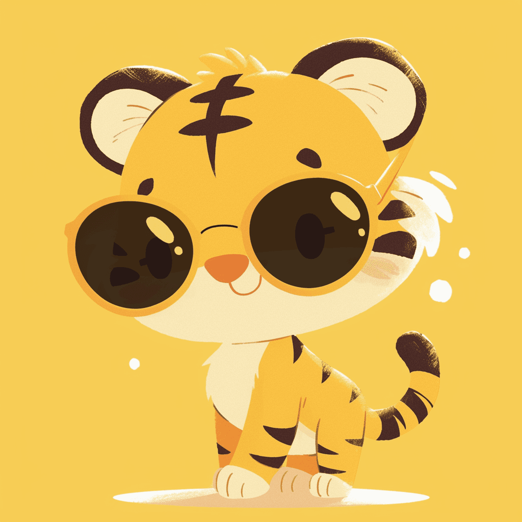 Tiger Burst original repeating artwork