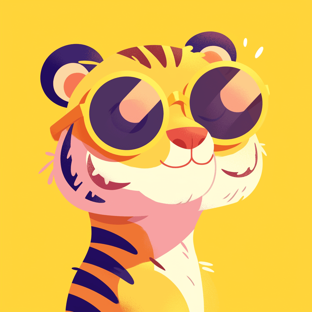Tiger 018 original repeating artwork