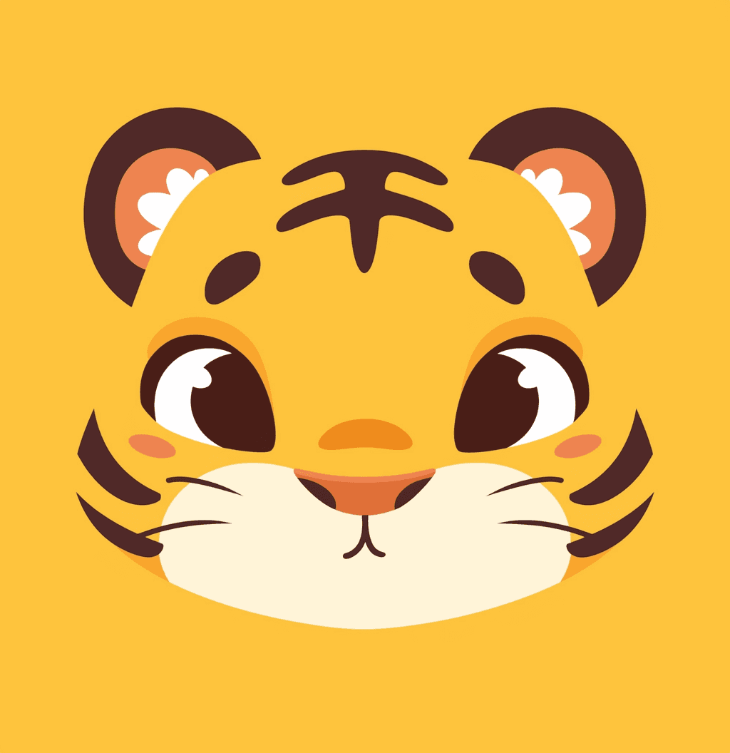 Tiger Zip original repeating artwork