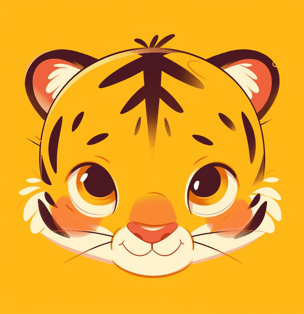 Tiger Buzz original repeating artwork