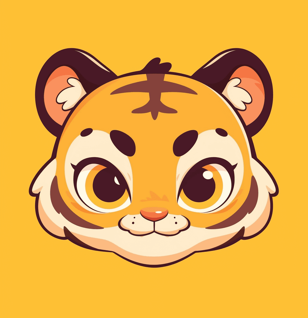 Tiger Bloom original repeating artwork