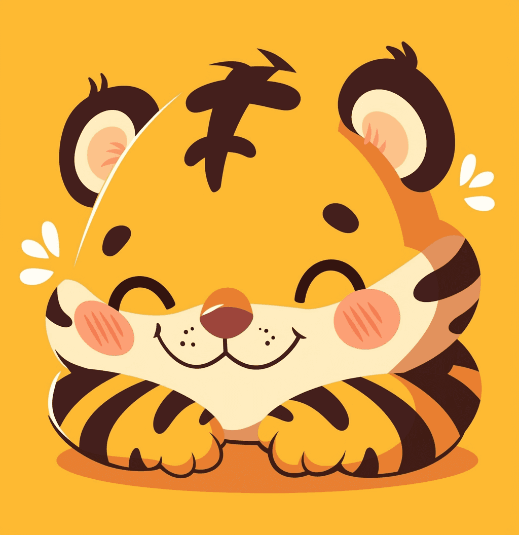 Tiger Trail original repeating artwork