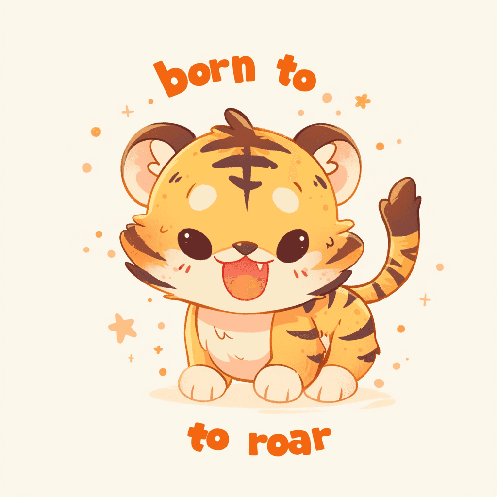 Tiger Loop original repeating artwork