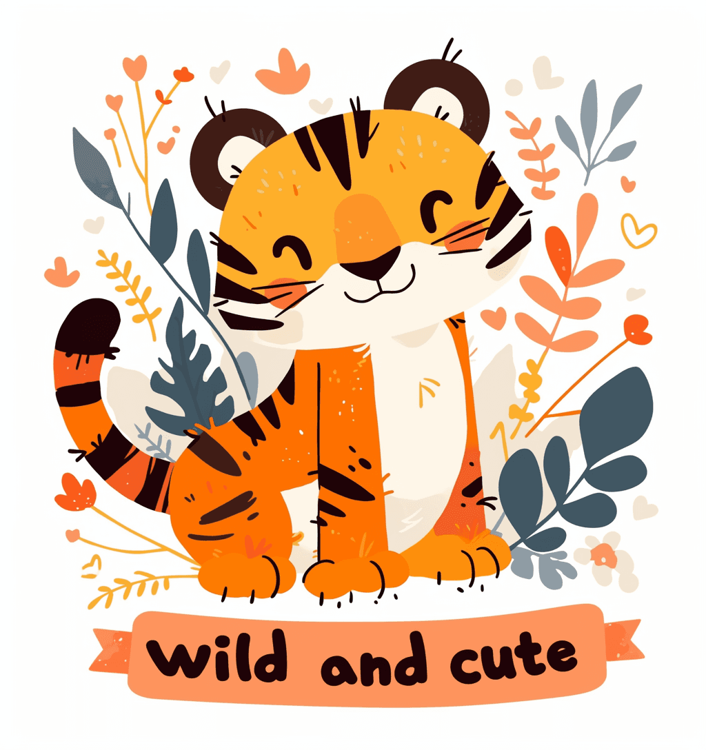 Tiger Rush original repeating artwork