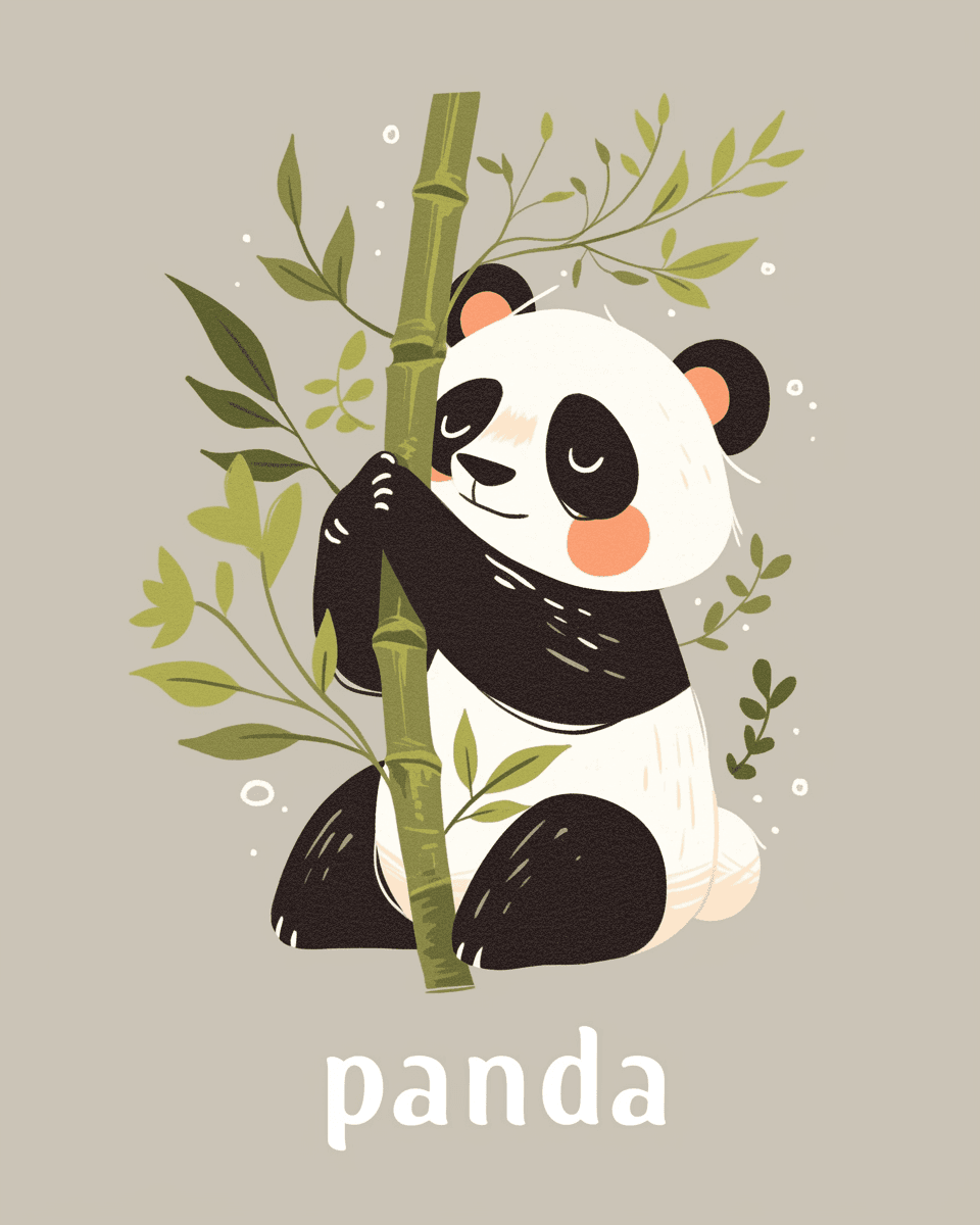 Panda Jam original repeating artwork