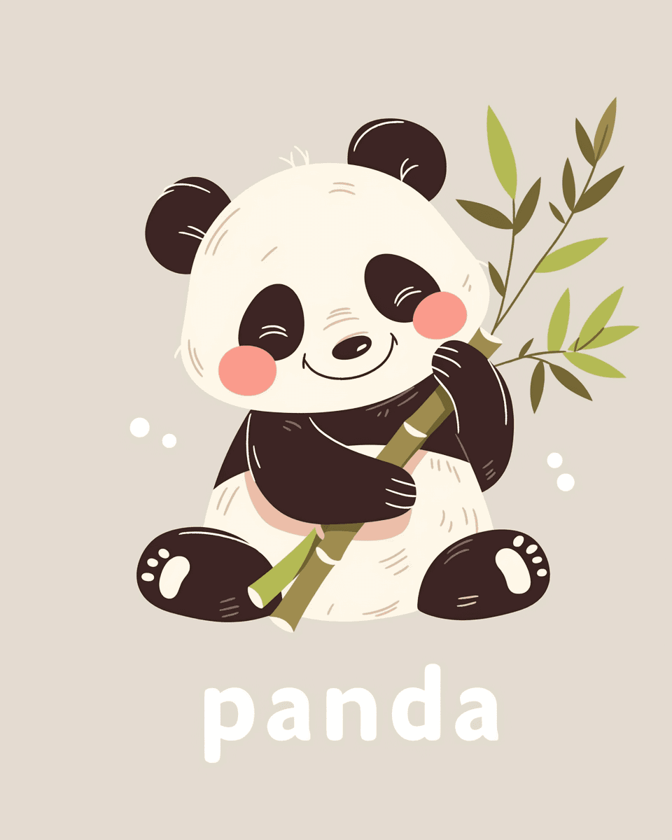 Panda 004 original repeating artwork
