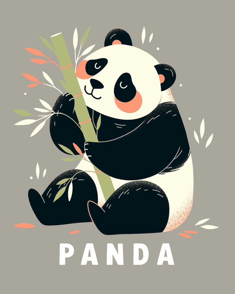 Panda Collective original repeating artwork