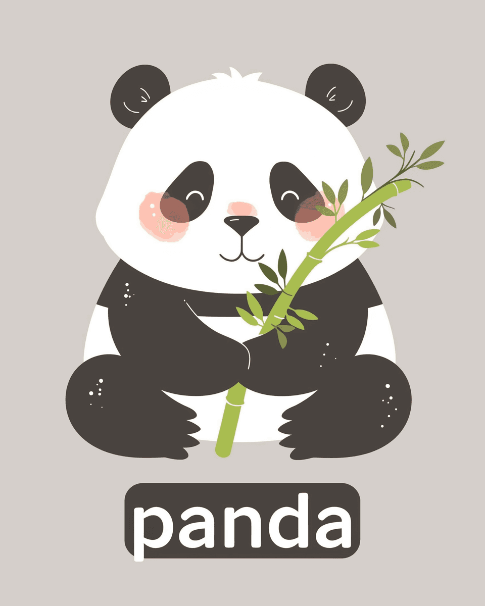 Panda Spin original repeating artwork