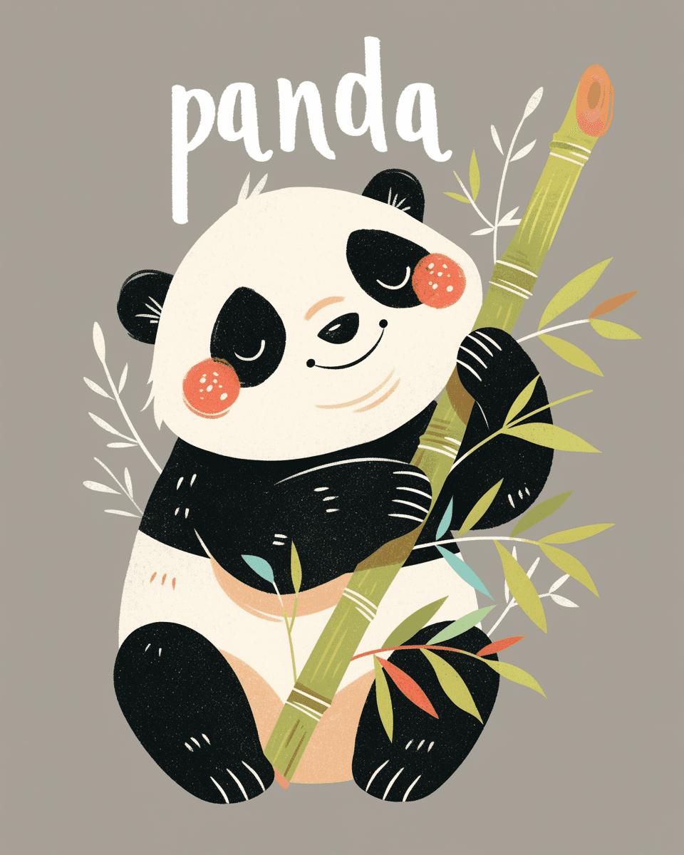 Panda Session original repeating artwork