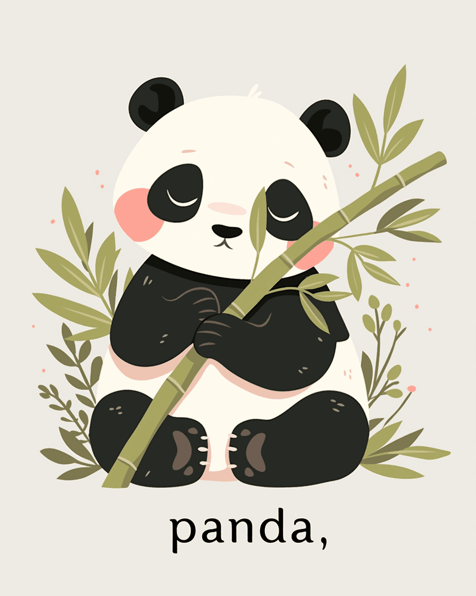 Panda Snap original repeating artwork