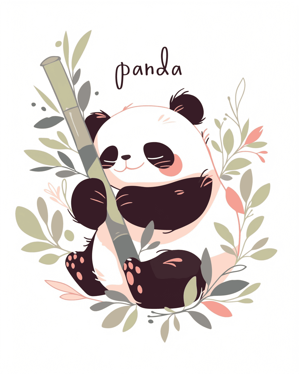 Panda Spark original repeating artwork