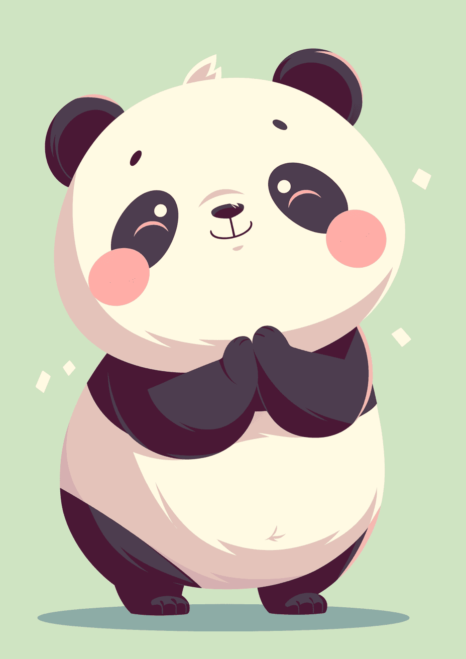 Panda Mono original repeating artwork