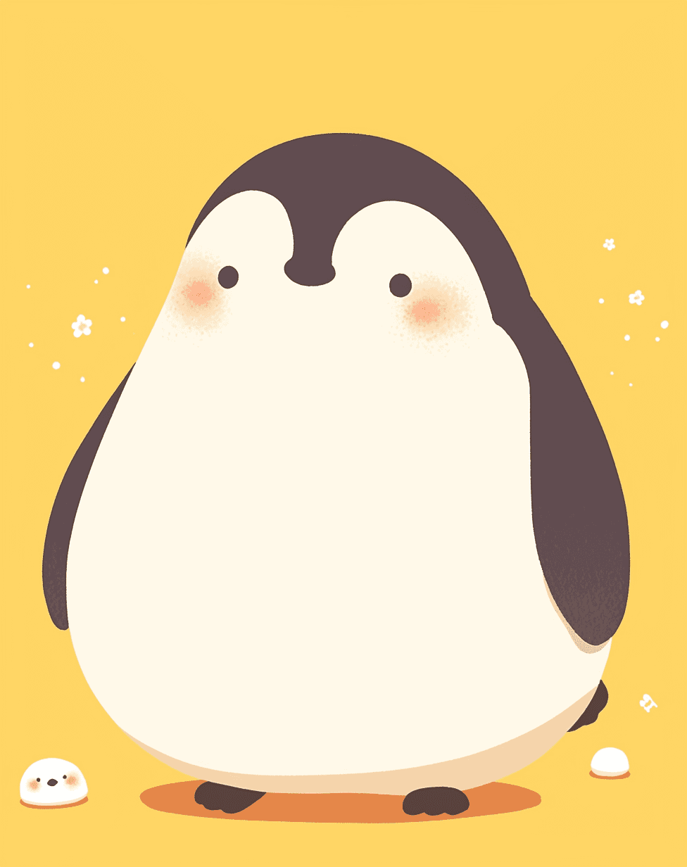 Penguin Coast original repeating artwork