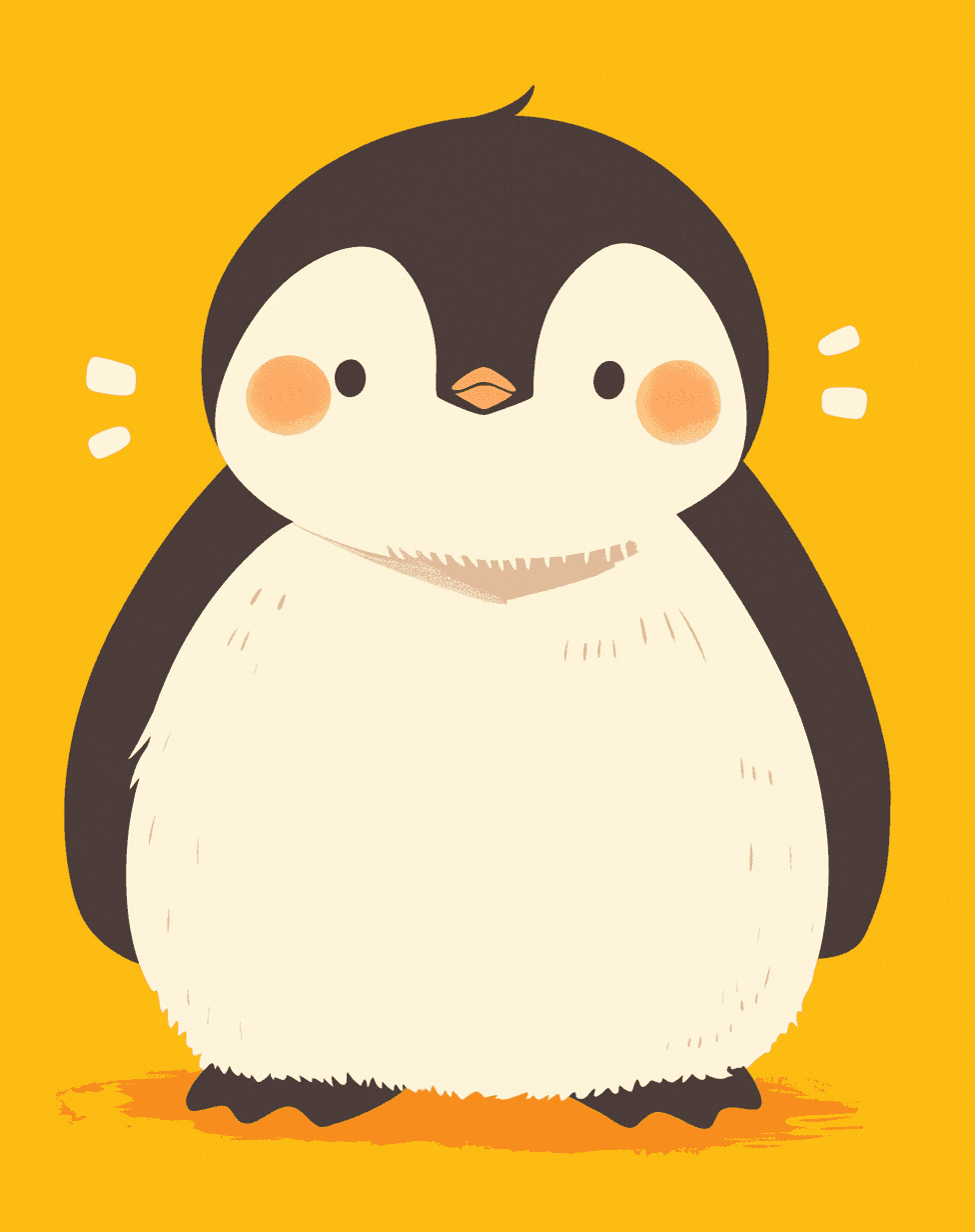 Penguin Roam original repeating artwork