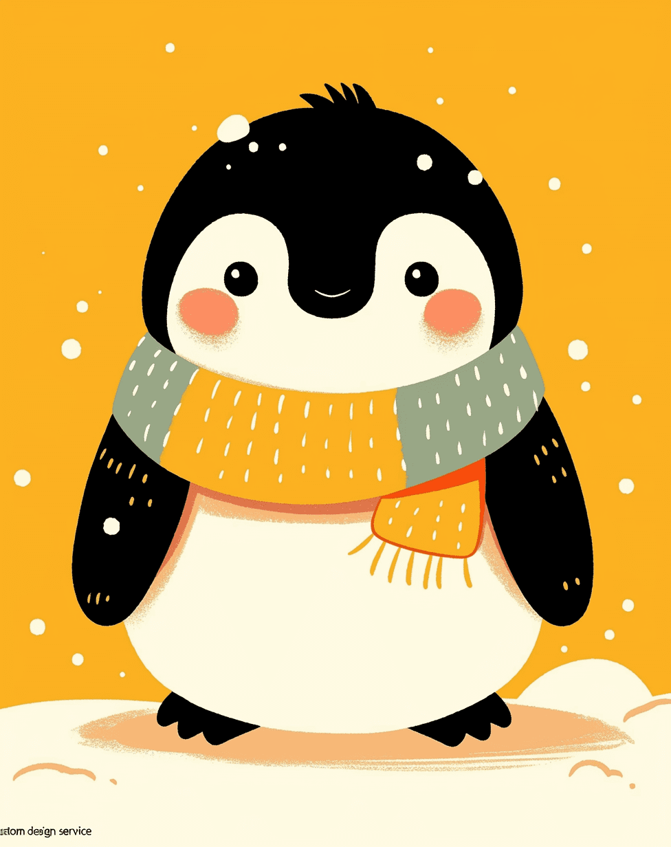 Penguin 090 original repeating artwork