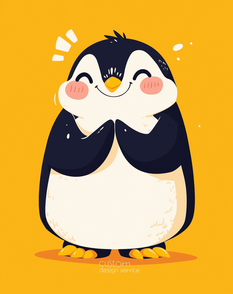 Penguin Bright original repeating artwork