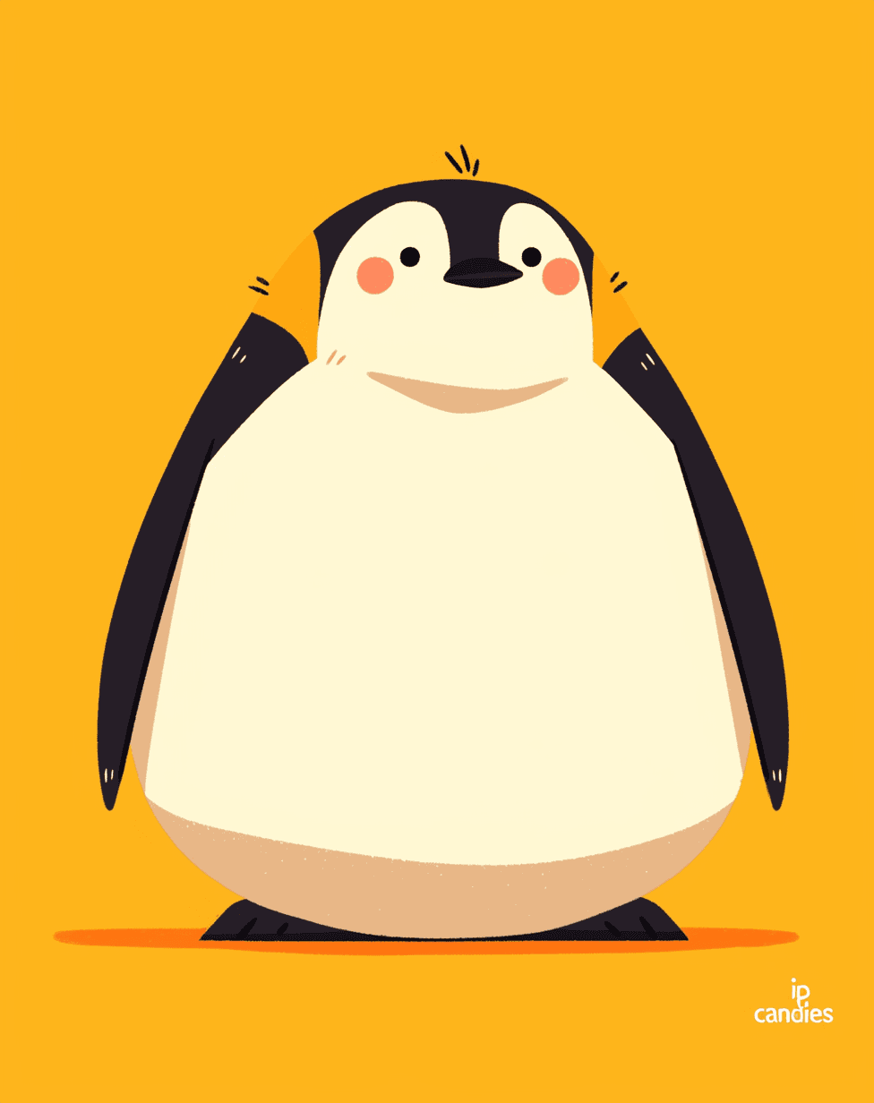 Penguin Glide original repeating artwork