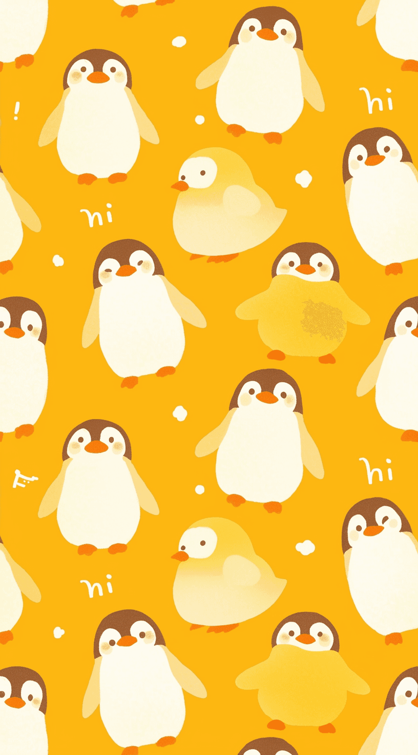 Penguin 006 original repeating artwork