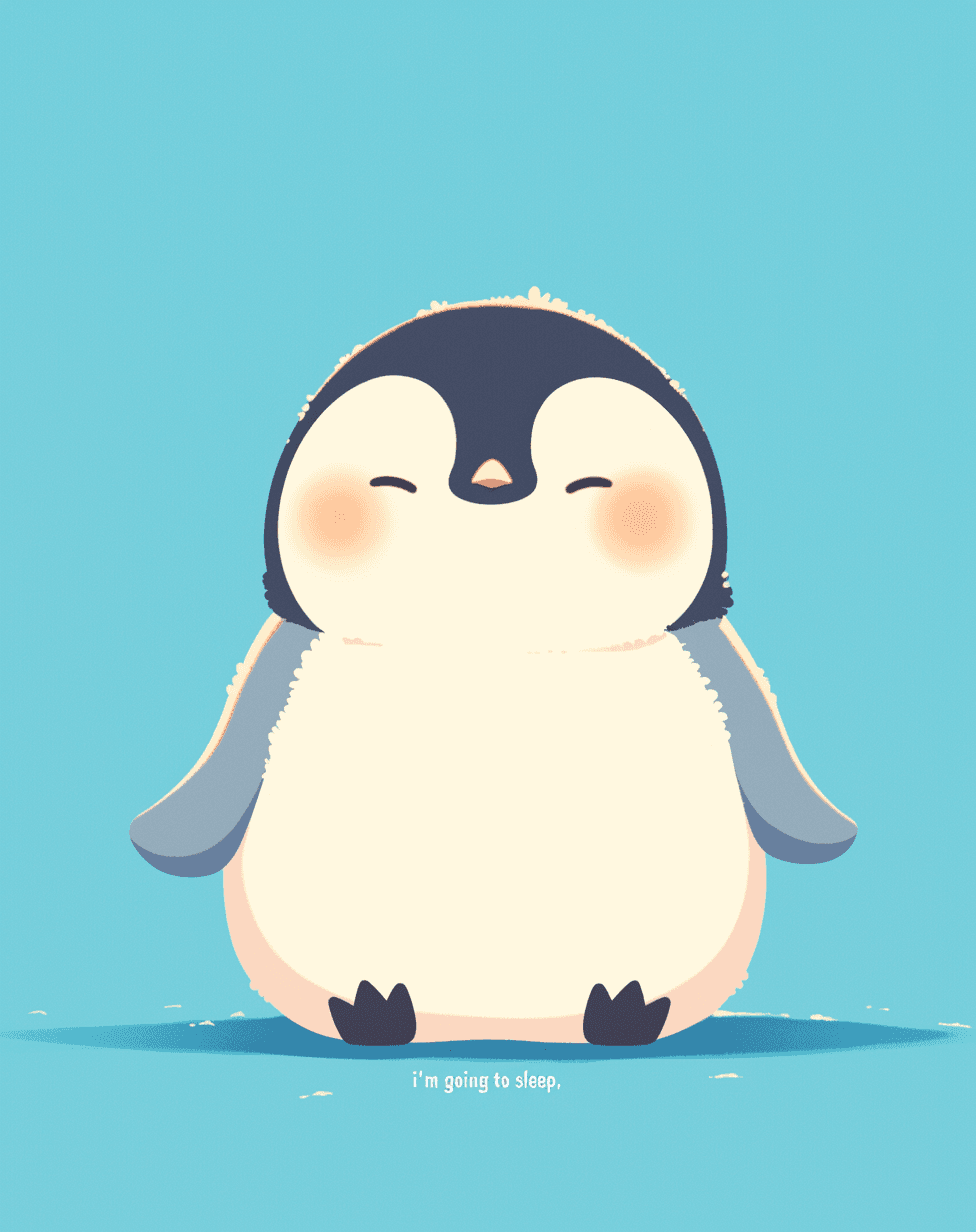 Penguin Uptown original repeating artwork